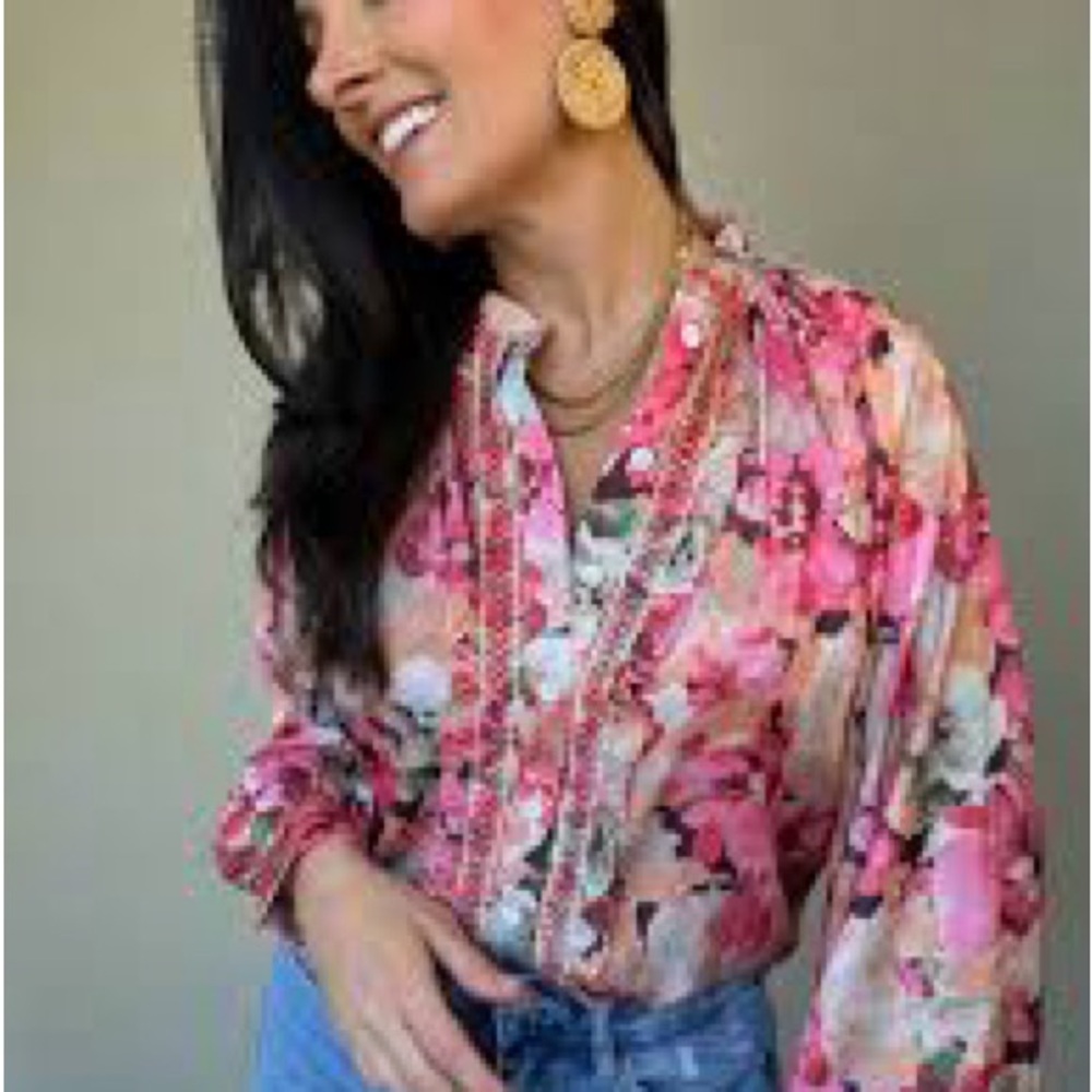 Floral Pink Women's Top
